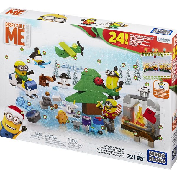 Calendrier de l'avent Minions avec figurines et décors